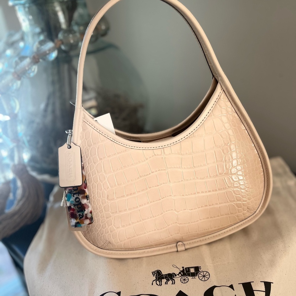 Coachtopia Ergo In Cloud with Croc Shoulder Bag 🤍 Brand New